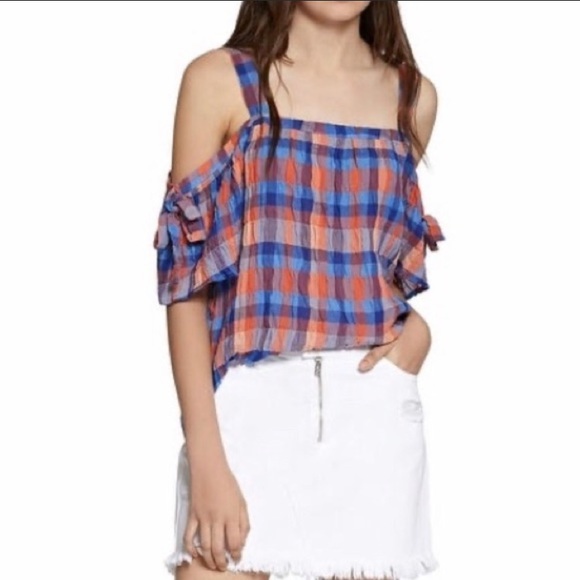 Anthropologie Tops - Sanctuary Off the Shoulder Flounce Sleeve Top S